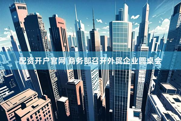 配资开户官网 商务部召开外贸企业圆桌会