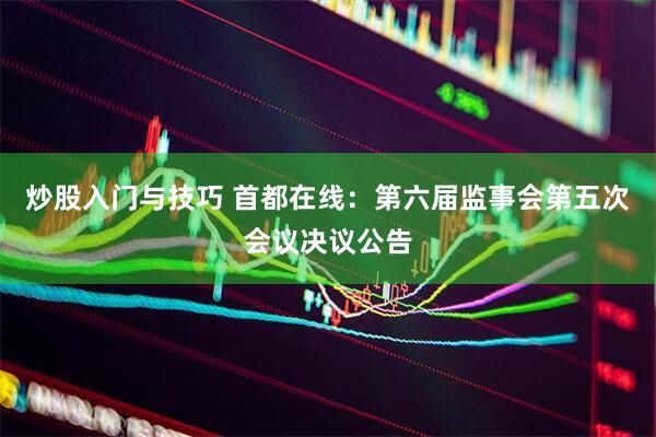 炒股入门与技巧 首都在线：第六届监事会第五次会议决议公告