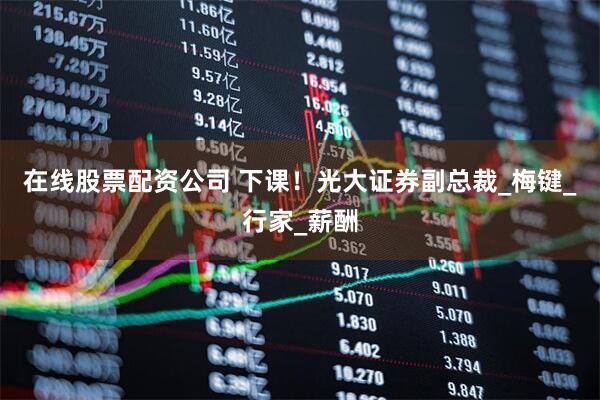 在线股票配资公司 下课！光大证券副总裁_梅键_行家_薪酬