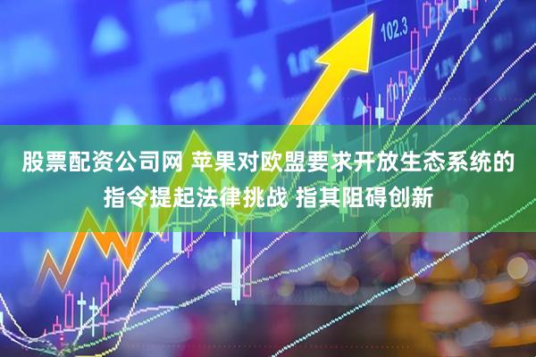 股票配资公司网 苹果对欧盟要求开放生态系统的指令提起法律挑战 指其阻碍创新
